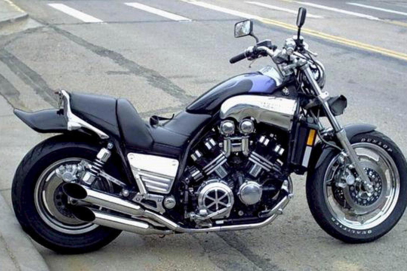 Yamaha v Max 1200 посадка